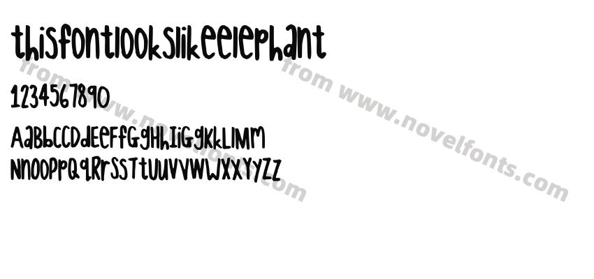 thisfontlookslikeelephantPreview
