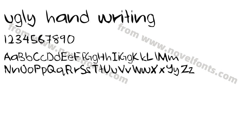 ugly hand writingPreview