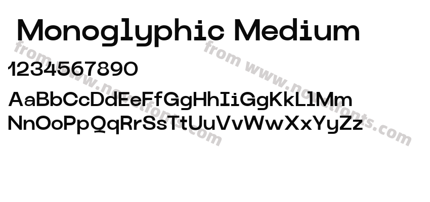  Monoglyphic MediumPreview