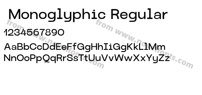  Monoglyphic RegularPreview