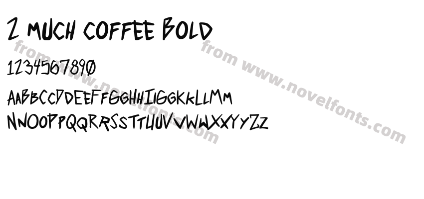 2 much coffee BoldPreview
