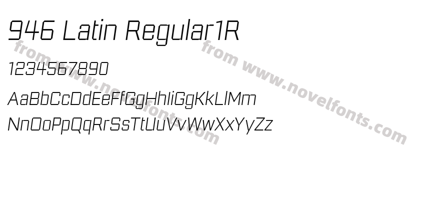 946 Latin Regular1RPreview