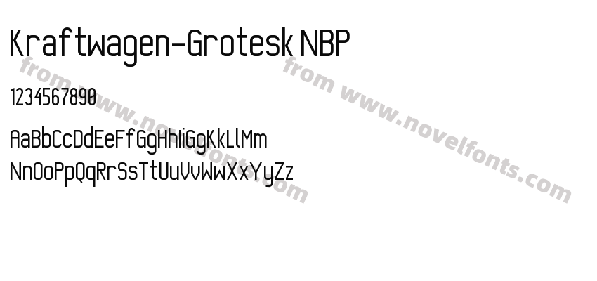 Kraftwagen-Grotesk NBPPreview