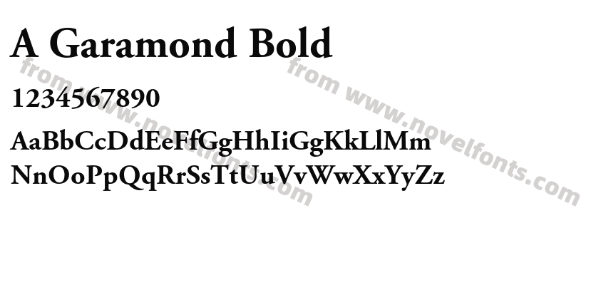 A Garamond BoldPreview