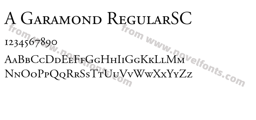 A Garamond RegularSCPreview