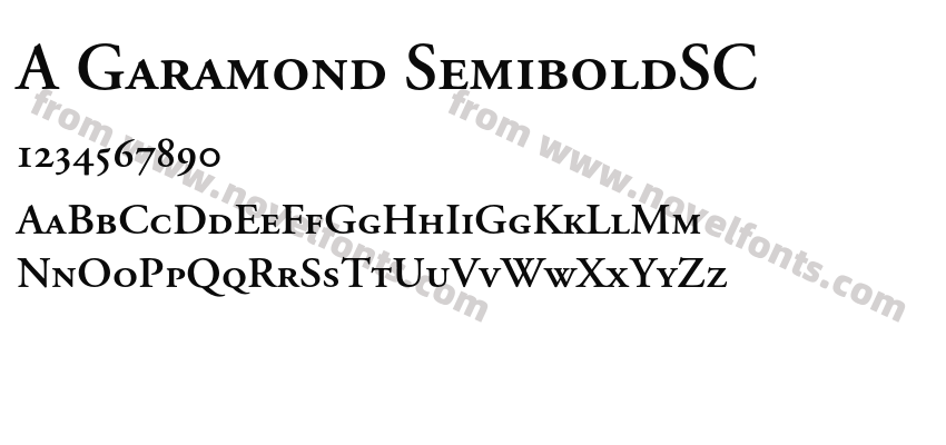 A Garamond SemiboldSCPreview