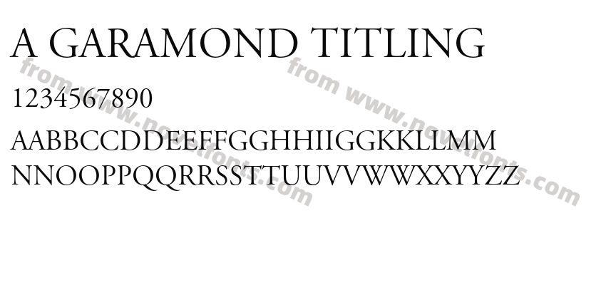 A Garamond TitlingPreview