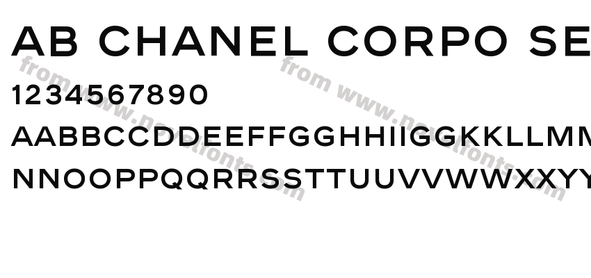 AB Chanel Corpo SemiboldPreview