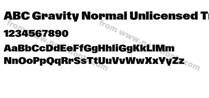 ABC Gravity Normal Unlicensed Trial RegularPreview