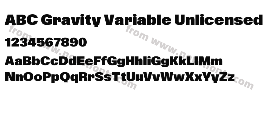 ABC Gravity Variable Unlicensed Trial RegularPreview