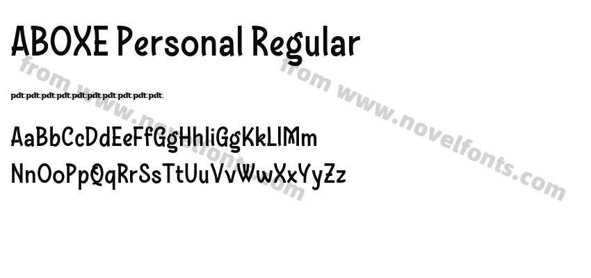 ABOXE Personal RegularPreview