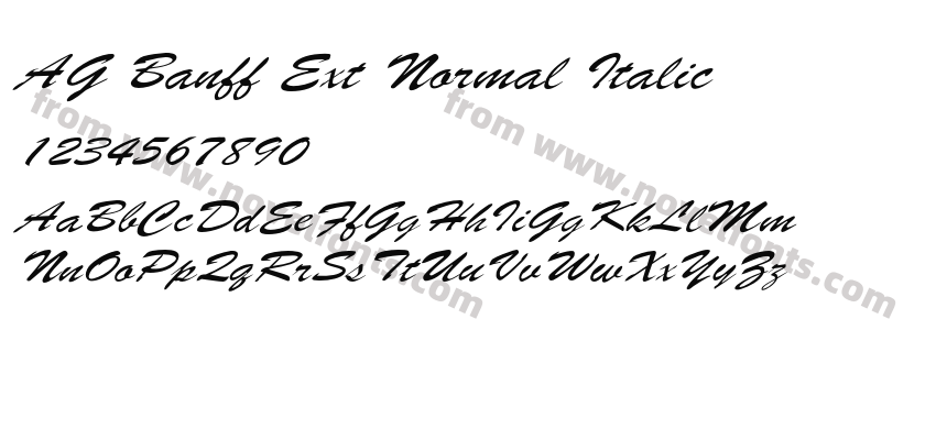 AG Banff Ext Normal ItalicPreview