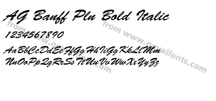 AG Banff Pln Bold ItalicPreview