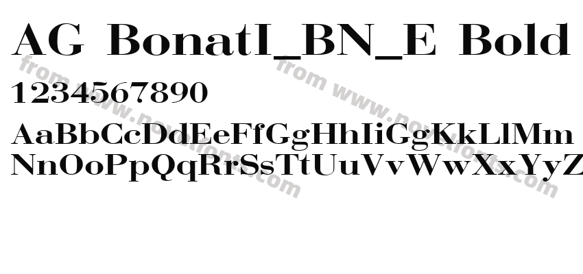AG BonatI_BN_E BoldPreview