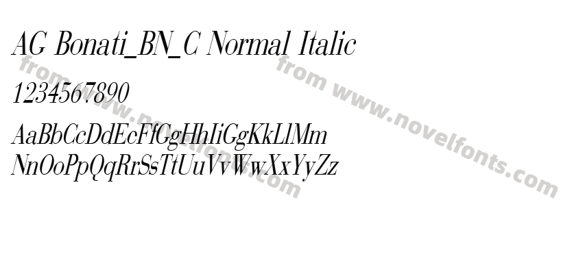 AG Bonati_BN_C Normal ItalicPreview
