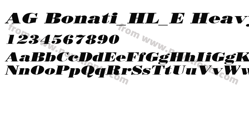 AG Bonati_HL_E Heavy ItalicPreview