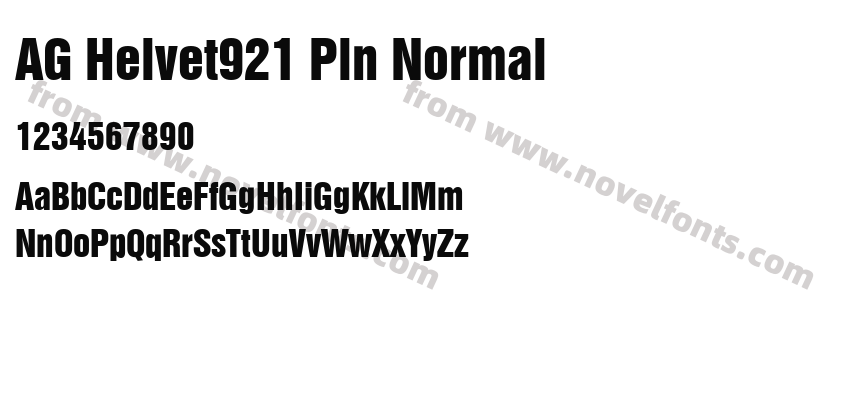 AG Helvet921 Pln NormalPreview