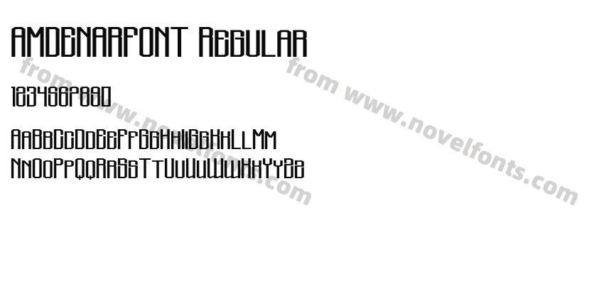 AMDENARFONT RegularPreview
