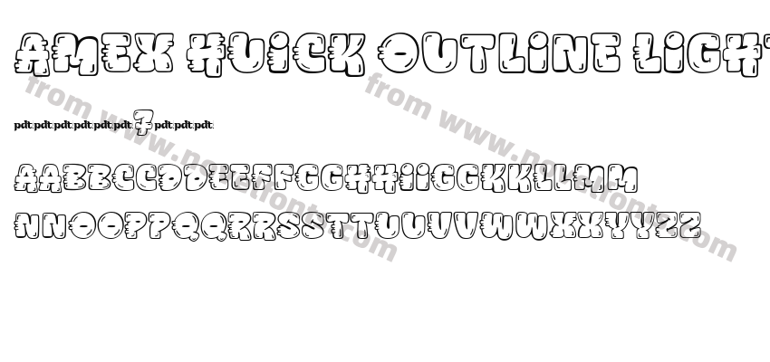AMEX HUICK Outline LightPreview