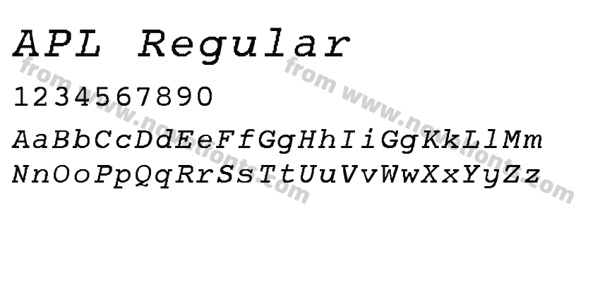 APL RegularPreview