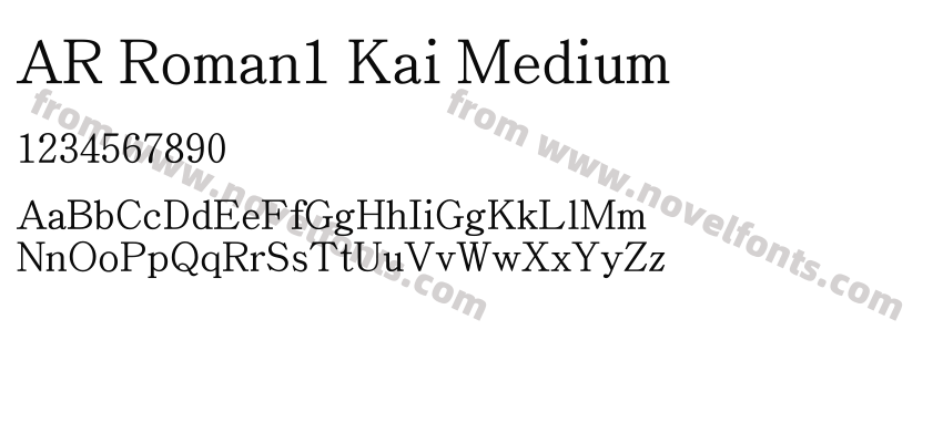 AR Roman1 Kai MediumPreview