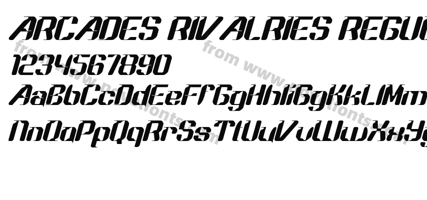 ARCADES RIVALRIES REGULAR ITALICPreview