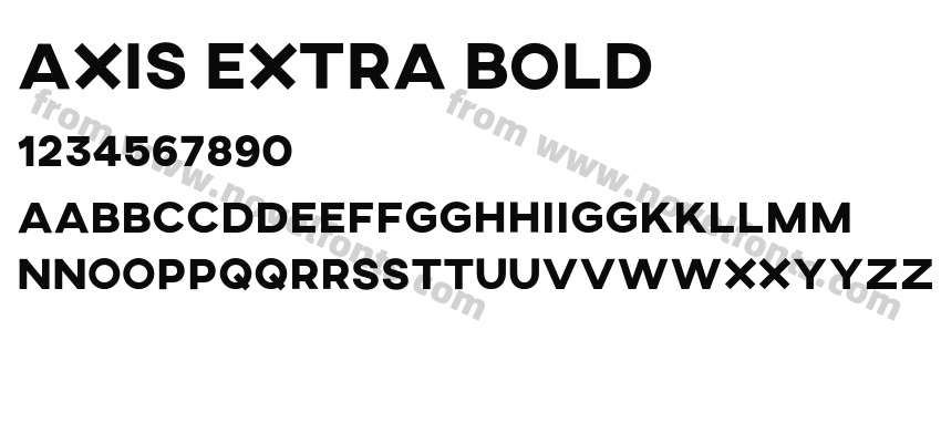 AXIS Extra BoldPreview