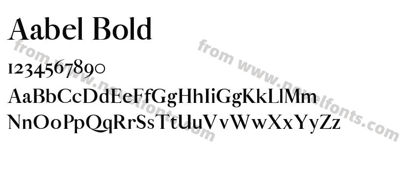 Aabel BoldPreview
