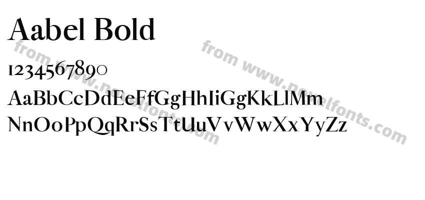 Aabel BoldPreview