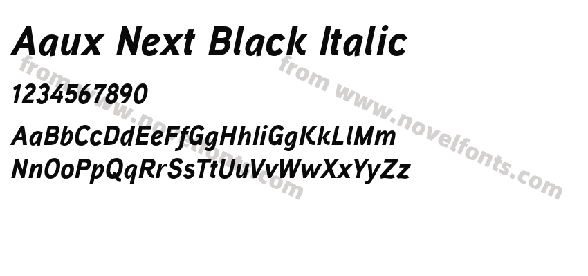 Aaux Next Black ItalicPreview