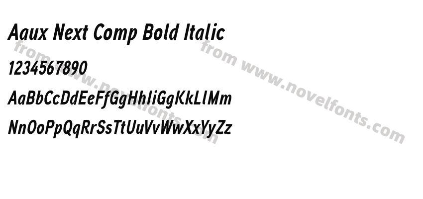 Aaux Next Comp Bold ItalicPreview
