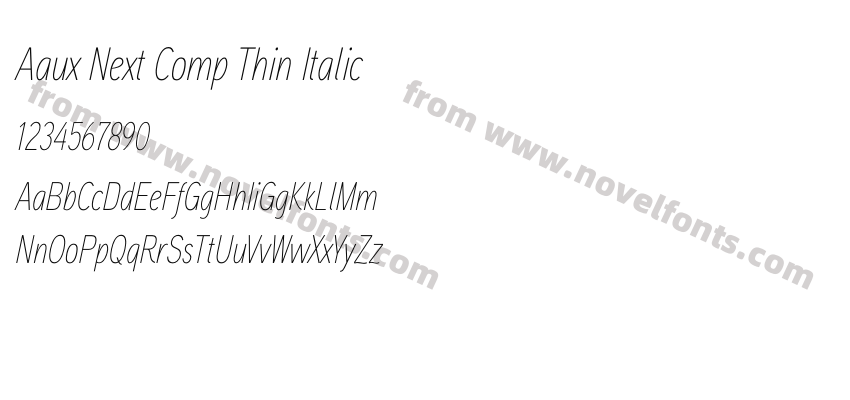 Aaux Next Comp Thin ItalicPreview
