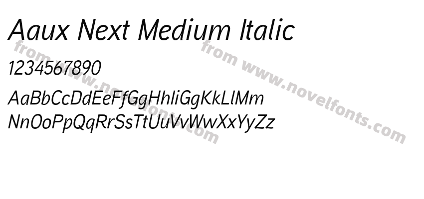 Aaux Next Medium ItalicPreview