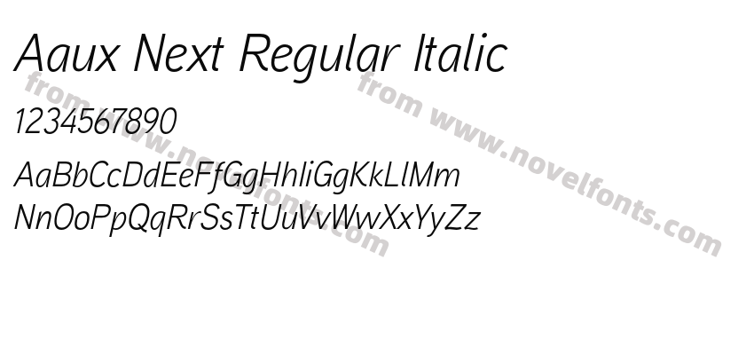 Aaux Next Regular ItalicPreview