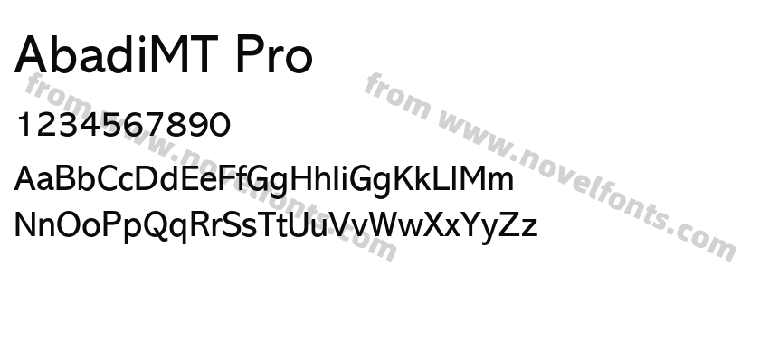 AbadiMT ProPreview