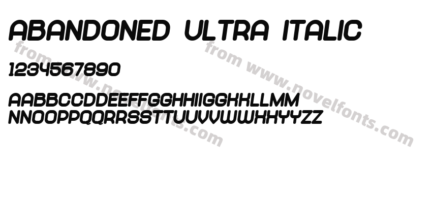 Abandoned Ultra ItalicPreview