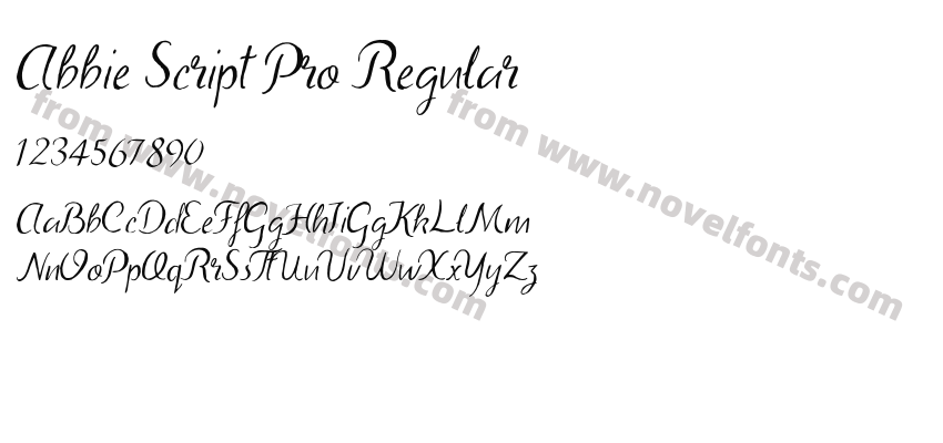 Abbie Script Pro RegularPreview