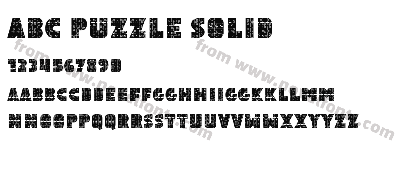 Abc Puzzle SolidPreview