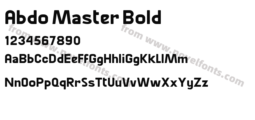 Abdo Master BoldPreview