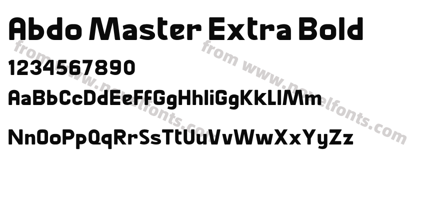 Abdo Master Extra BoldPreview