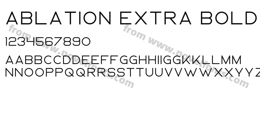 Ablation Extra BoldPreview