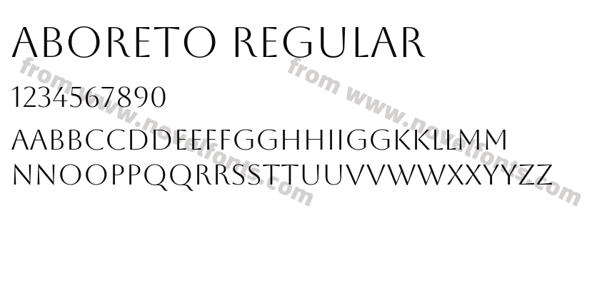 Aboreto RegularPreview