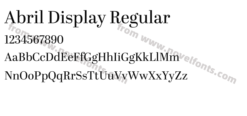 Abril Display RegularPreview
