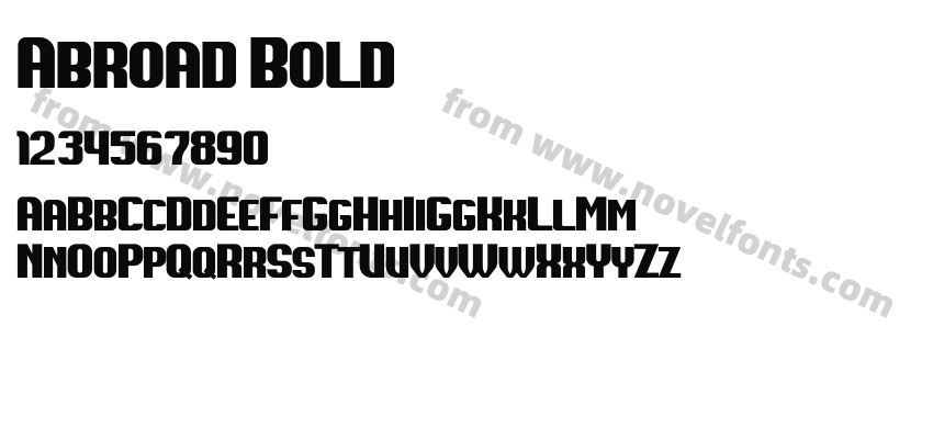 Abroad BoldPreview
