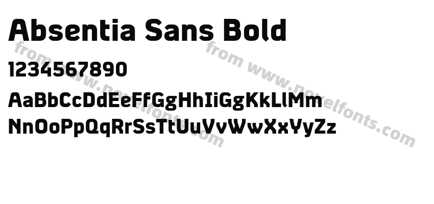 Absentia Sans BoldPreview