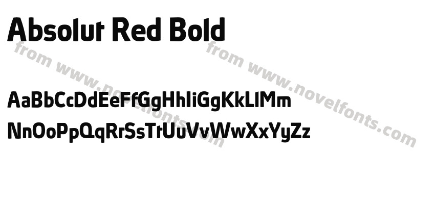 Absolut Red BoldPreview