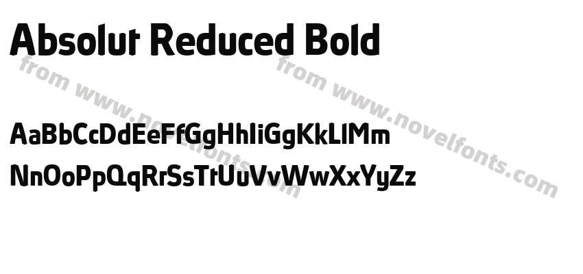 Absolut Reduced BoldPreview