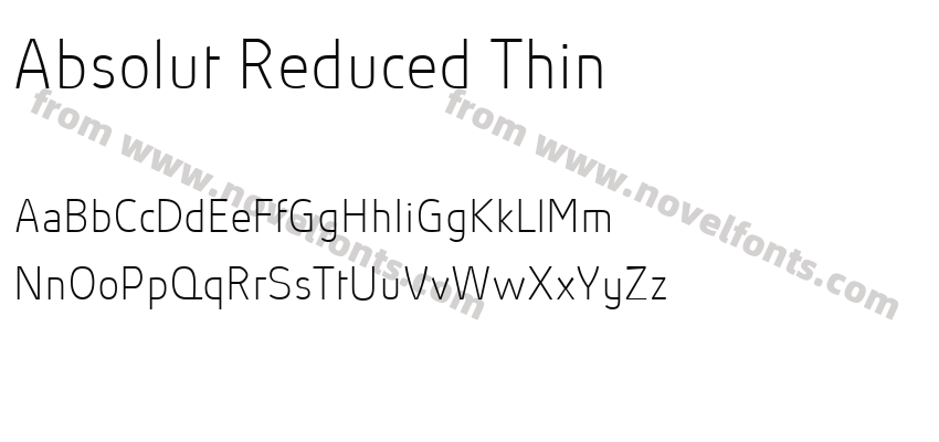 Absolut Reduced ThinPreview