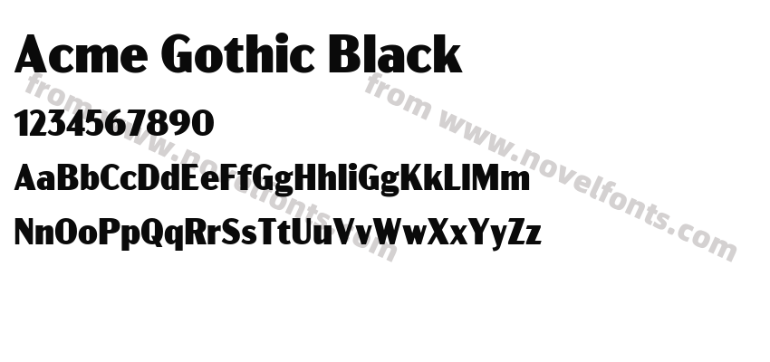 Acme Gothic BlackPreview