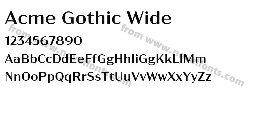 Acme Gothic WidePreview